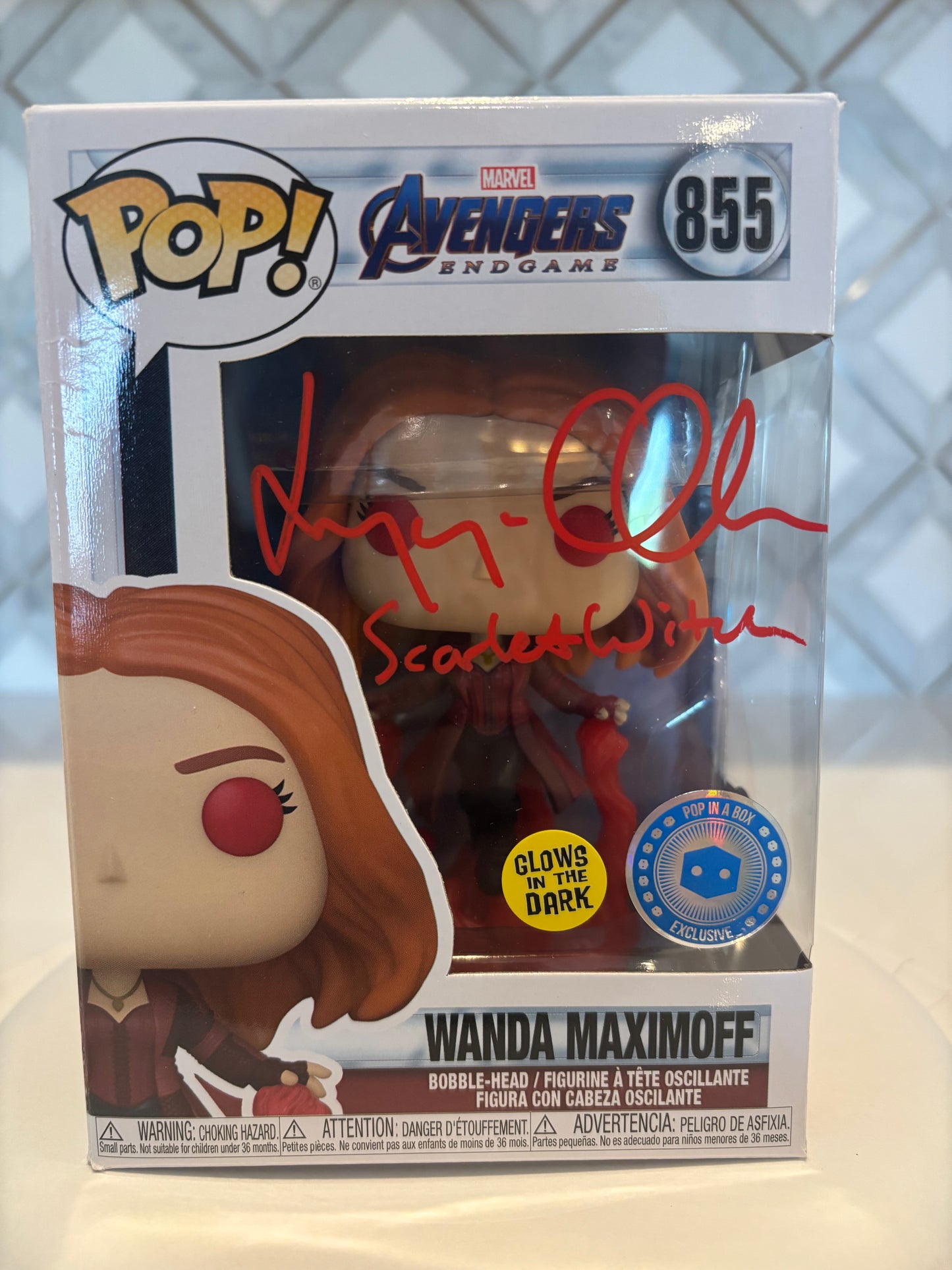 Elizabeth Olsen Signed Funko Pop (Beckett)
