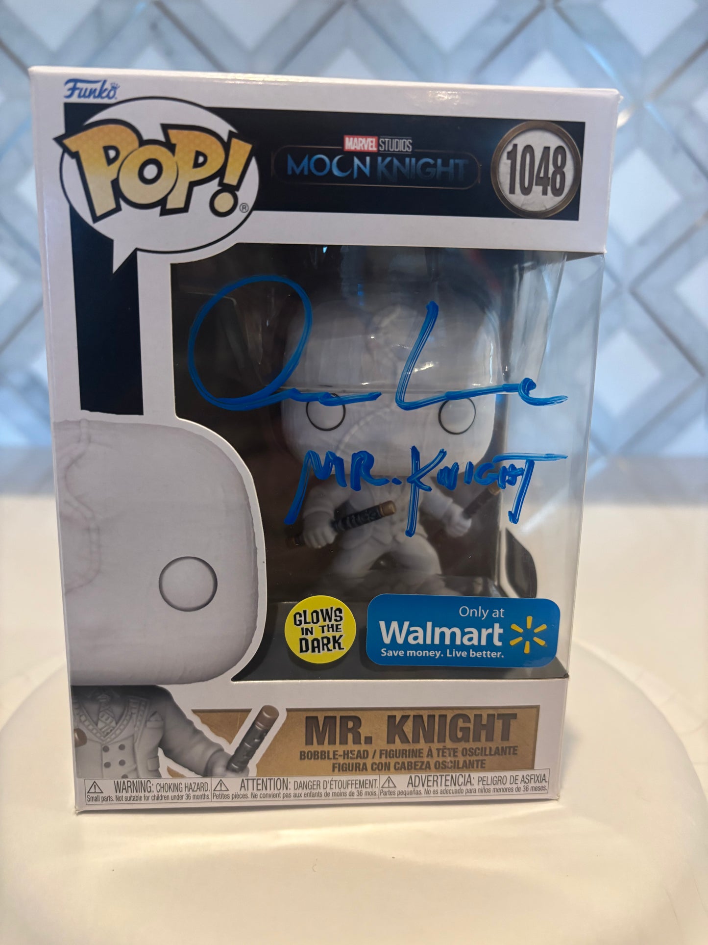 Oscar Isaac Signed Funko Pop Mr. Knight (SWAU)