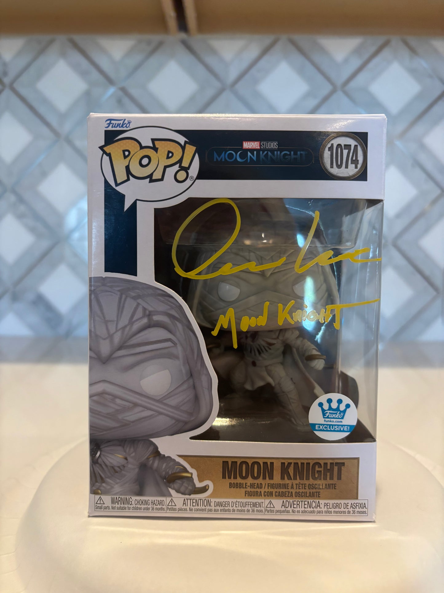 Oscar Isaac Signed Funko Pop Moon Knight (SWAU)