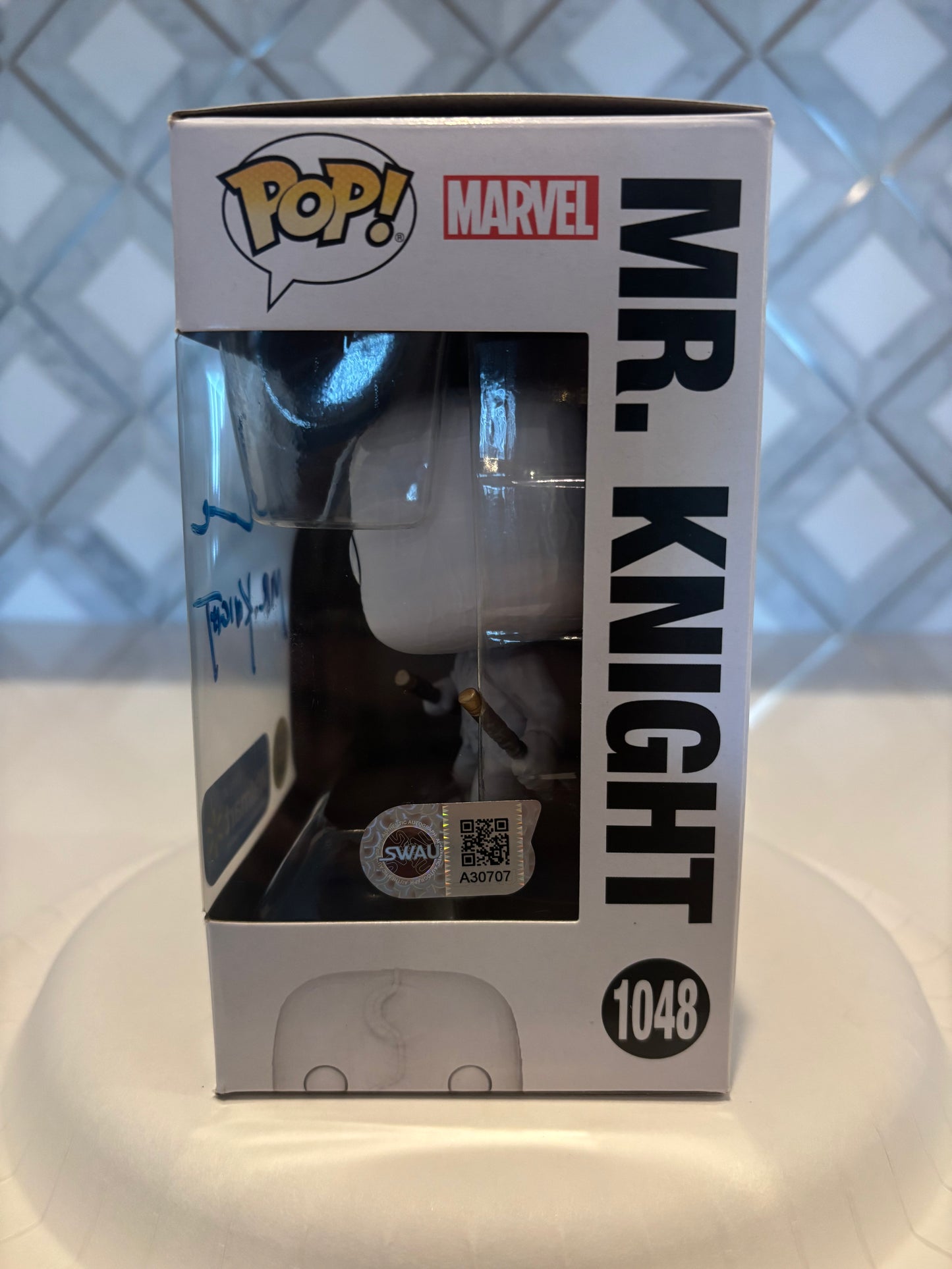 Oscar Isaac Signed Funko Pop Mr. Knight (SWAU)