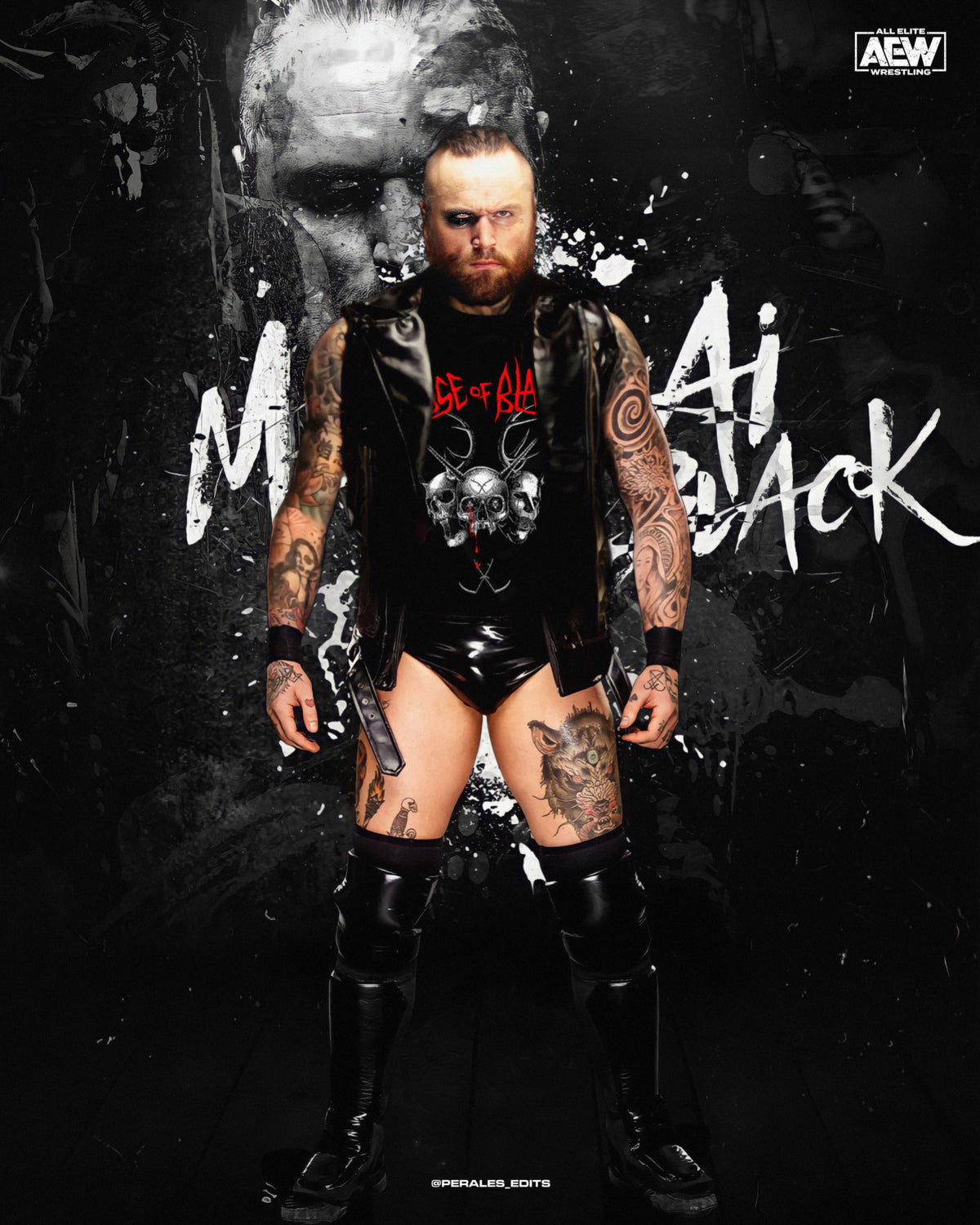Malakai Black Signed 8X10 Print Preorder