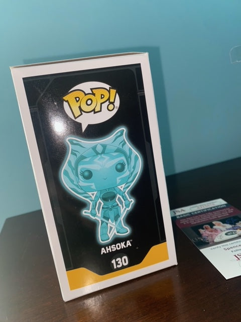 Funko Pop! Ahsoka holo glow signed by Rosario Dawson