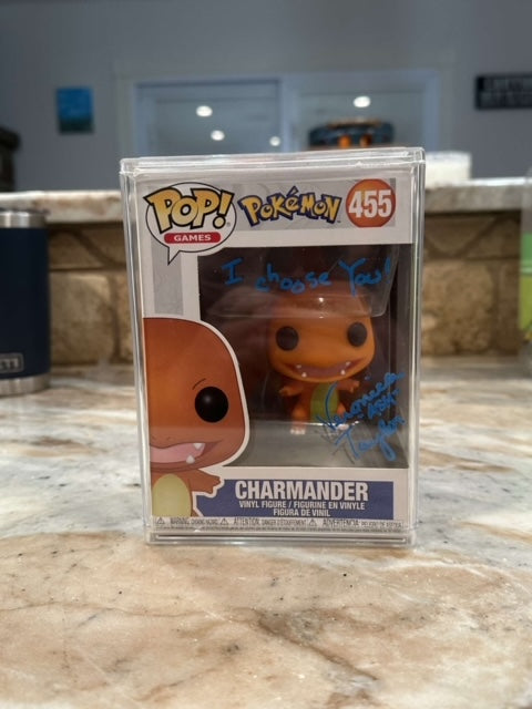 Funko Pop Pokemon Charmander signed by Veronica Taylor