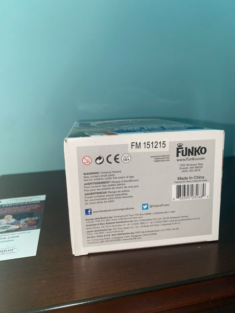 Funko Pop! Star Wars Jar Jar Binks Blue box signed by Ahmed Best