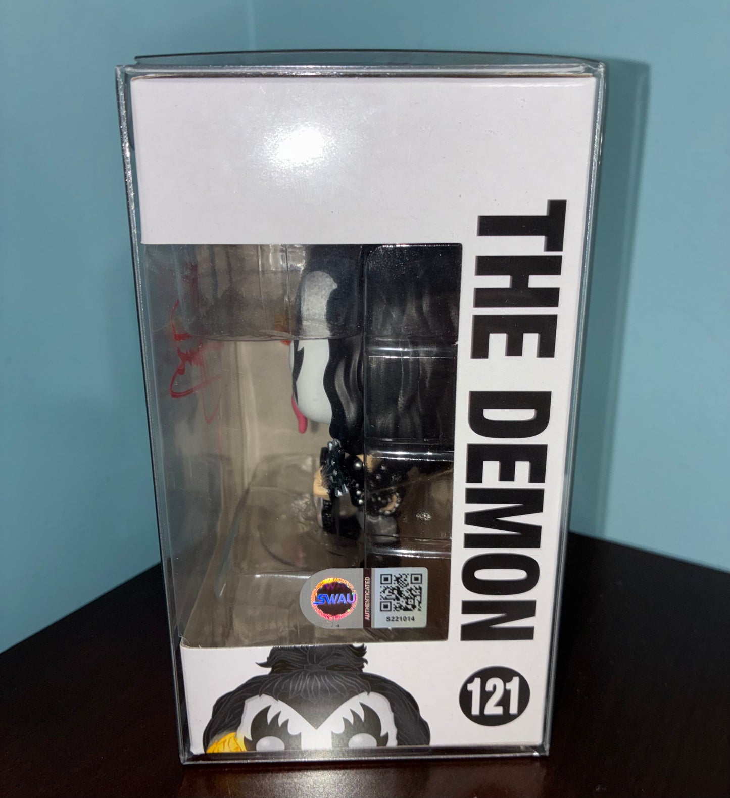 Gene Simmons signed 121 The Demon Funko Pop SWAU