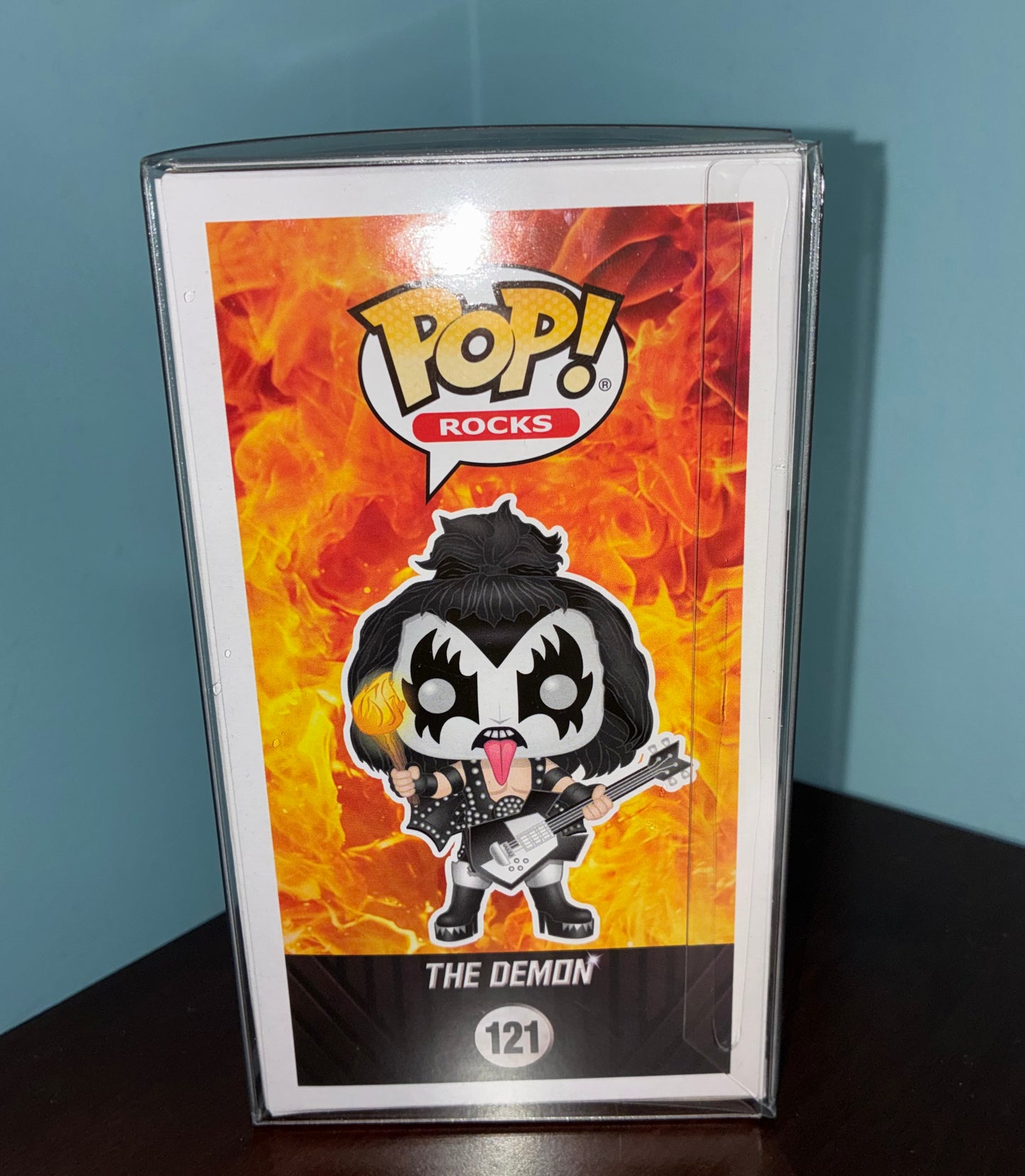 Gene Simmons signed 121 The Demon Funko Pop SWAU