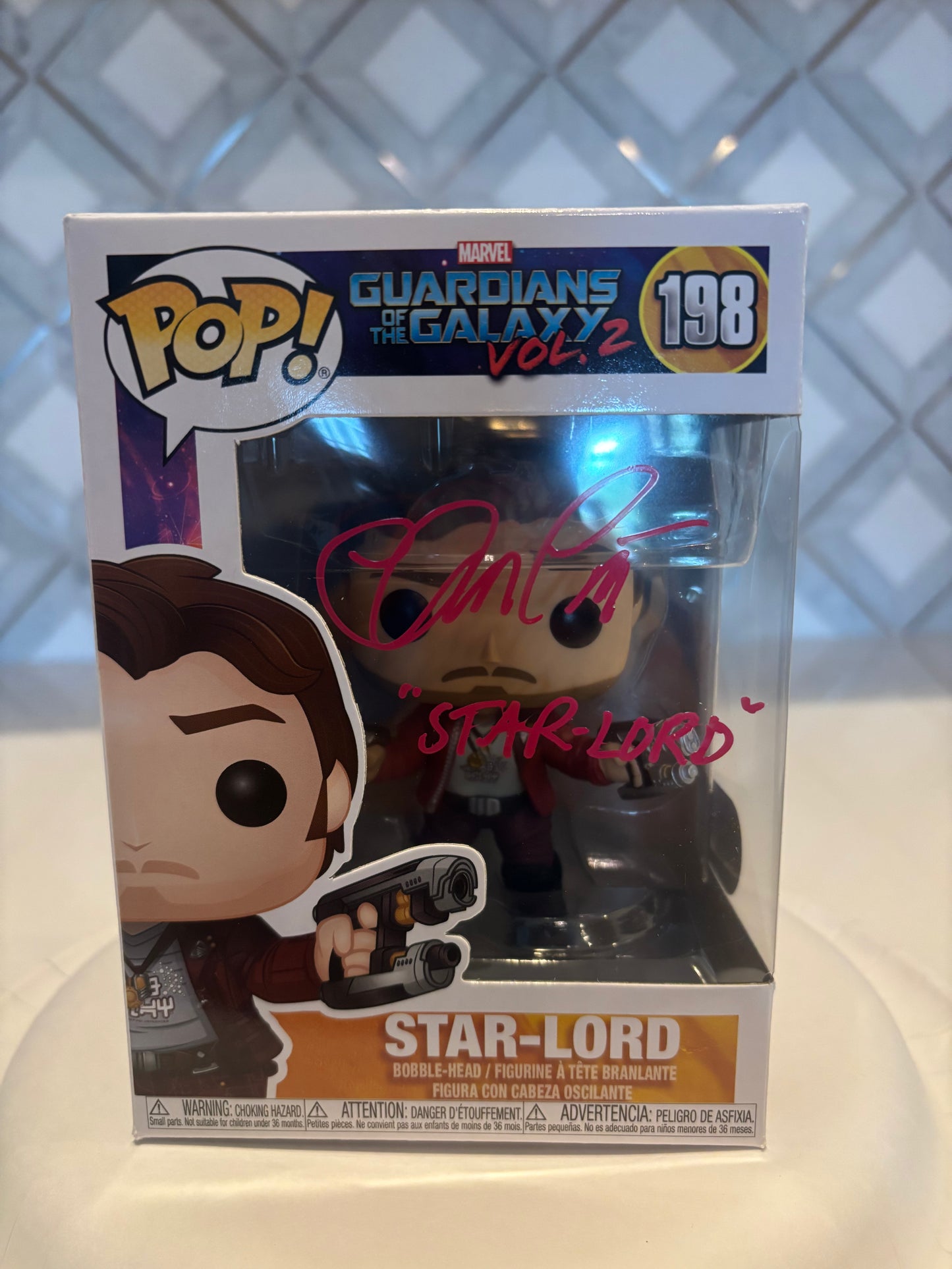 Chris Pratt Signed Funko Pop (SWAU)