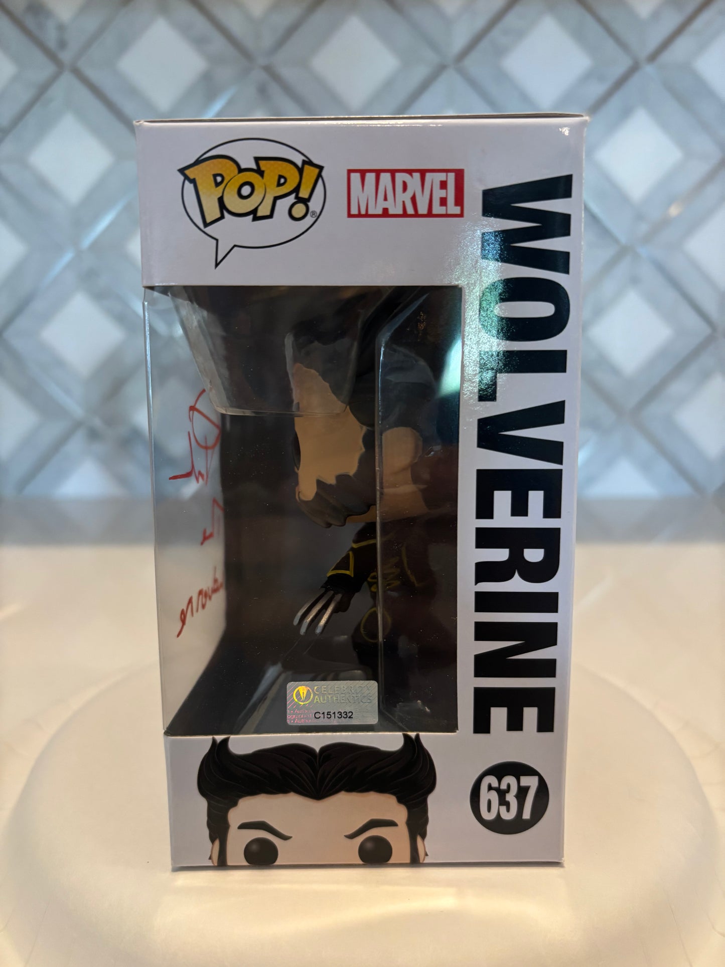 Hugh Jackman Signed funko pop (Celebrity Authentics)