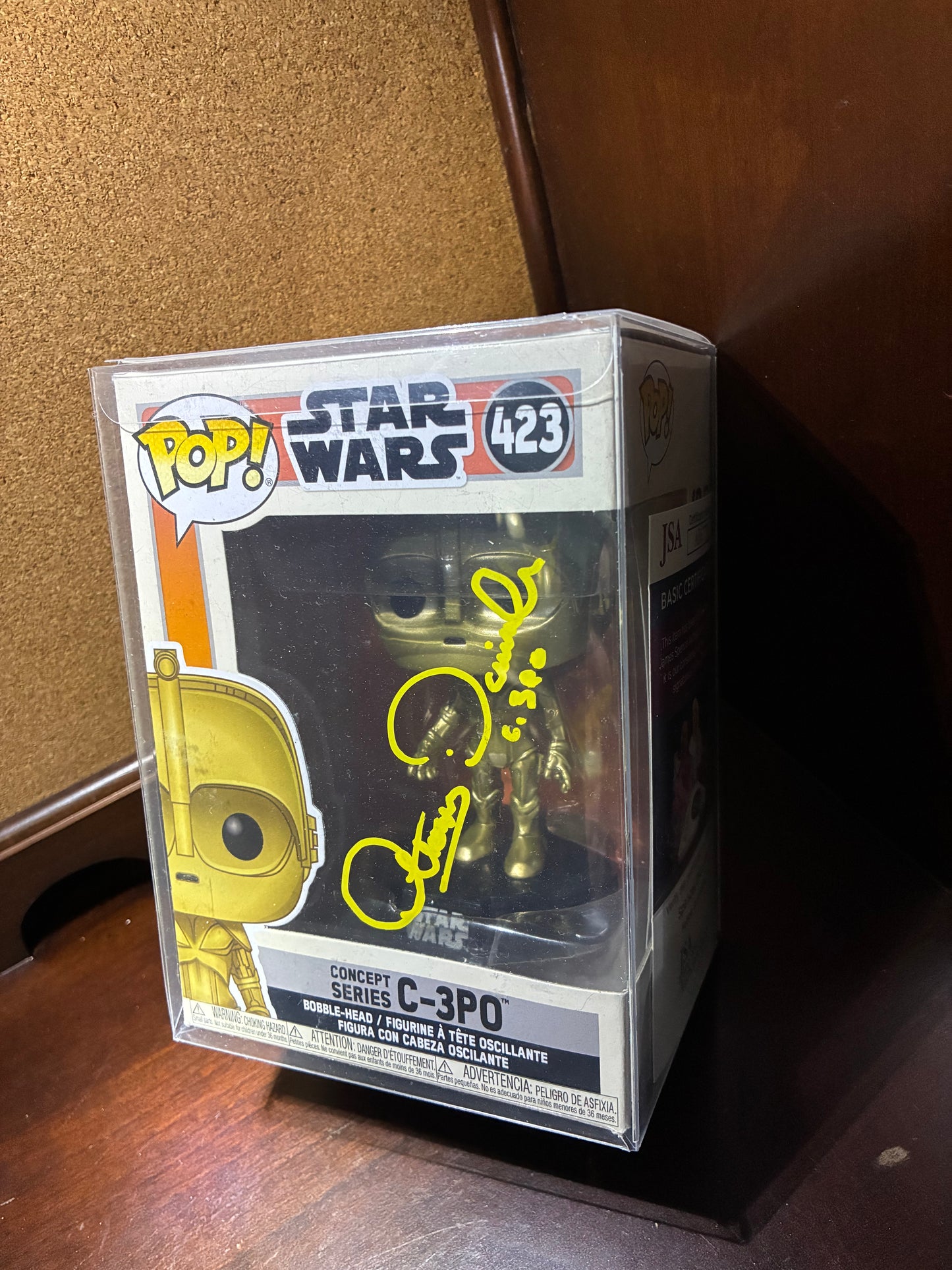 Anthony Daniels signed Funko Pop