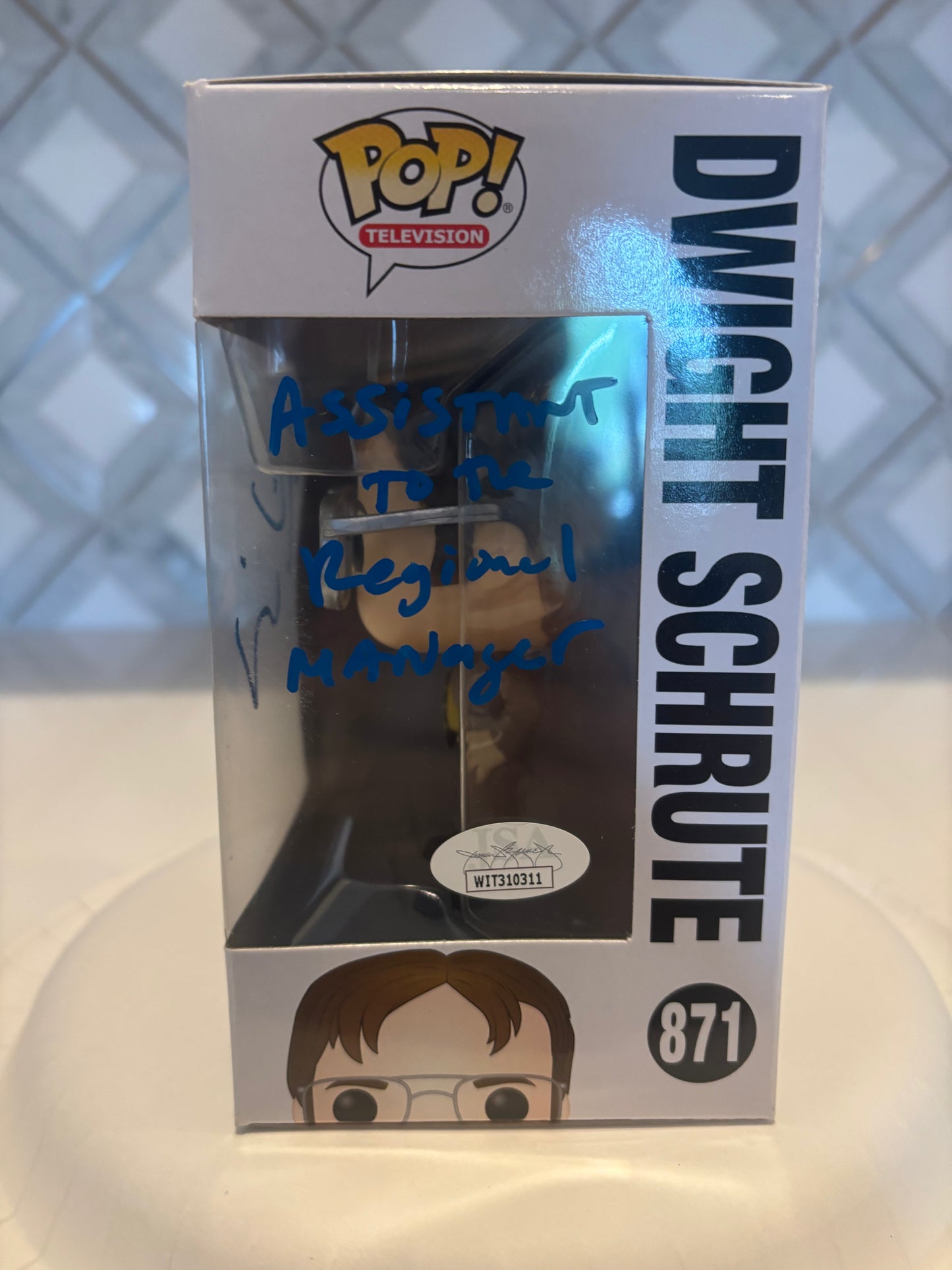 Rainn Wilson Signed Funko Pop (JSA)
