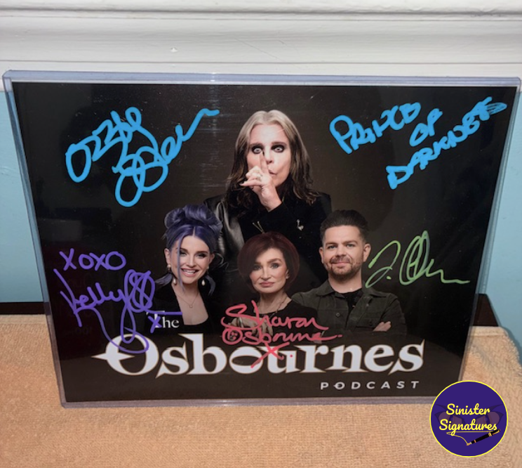 Ozzy Osbourne Family Signed Complete Print