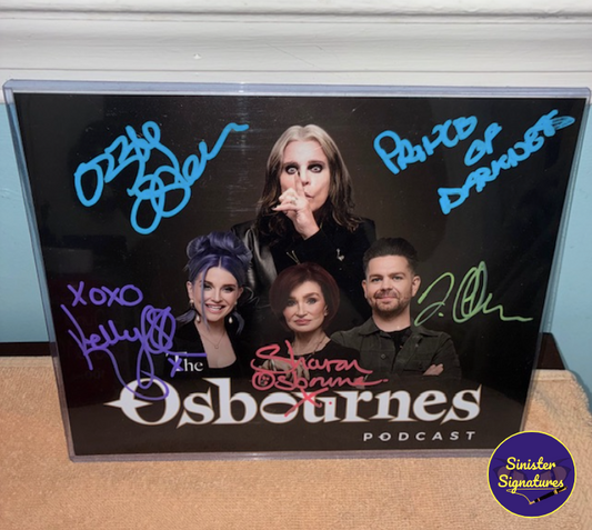 Ozzy Osbourne Family Signed Complete Print
