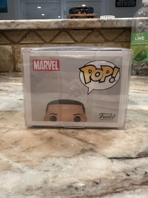 Funko Pop Marvel Wong signed by Benedict Wong (slightly smeared autograph)